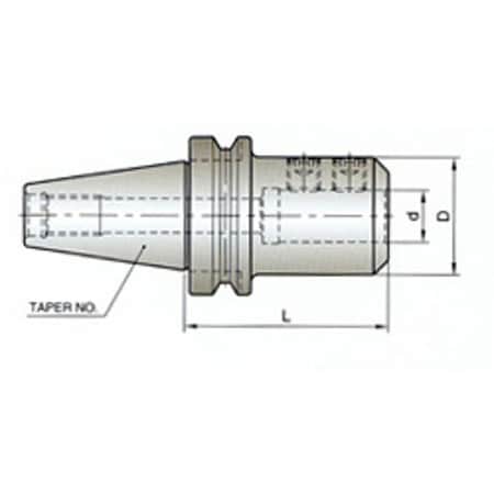 Yg-1 Tool Bt50 Extended Length End Mill Holder AI129